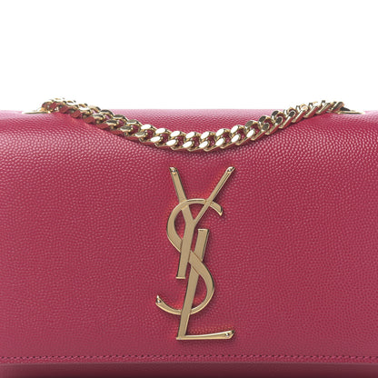 Saint Laurent Grain De Poudre Small Monogram Kate Satchel Bubblegum 9 of 9