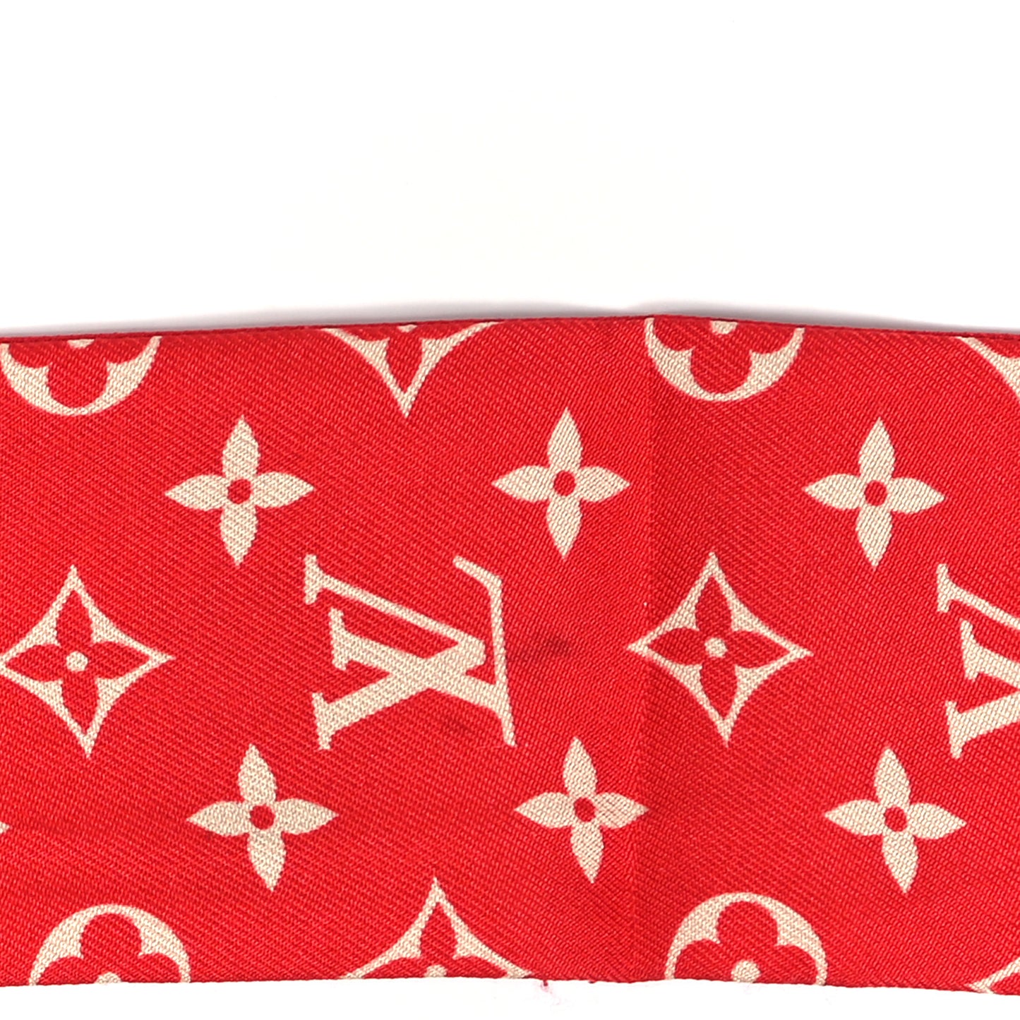 Silk Monogram Tribute To Chapeau BB Bandeau Red