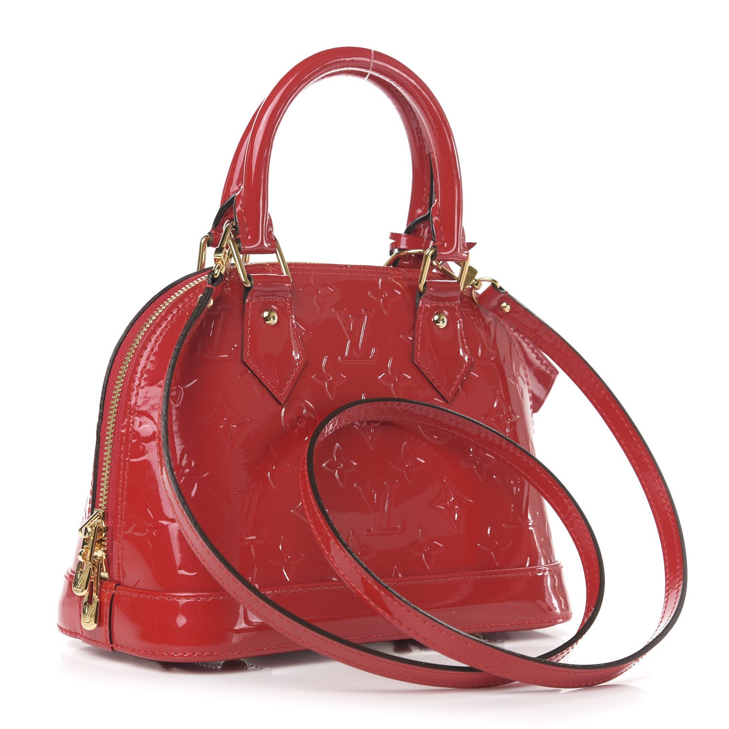 Louis Vuitton Vernis Alma BB Cherry 4 of 11