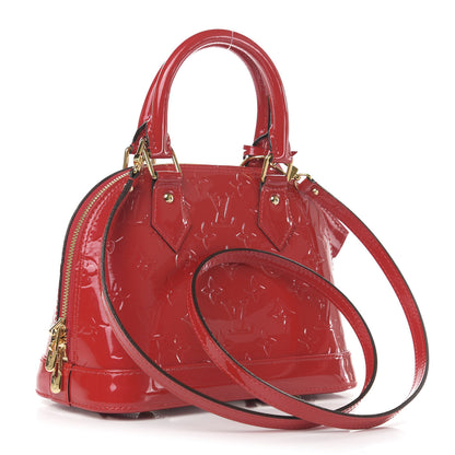 Louis Vuitton Vernis Alma BB Cherry 4 of 11