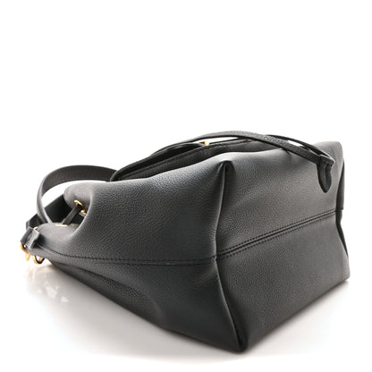 Louis Vuitton Calfskin Lockme Bucket MM Black 8 of 10