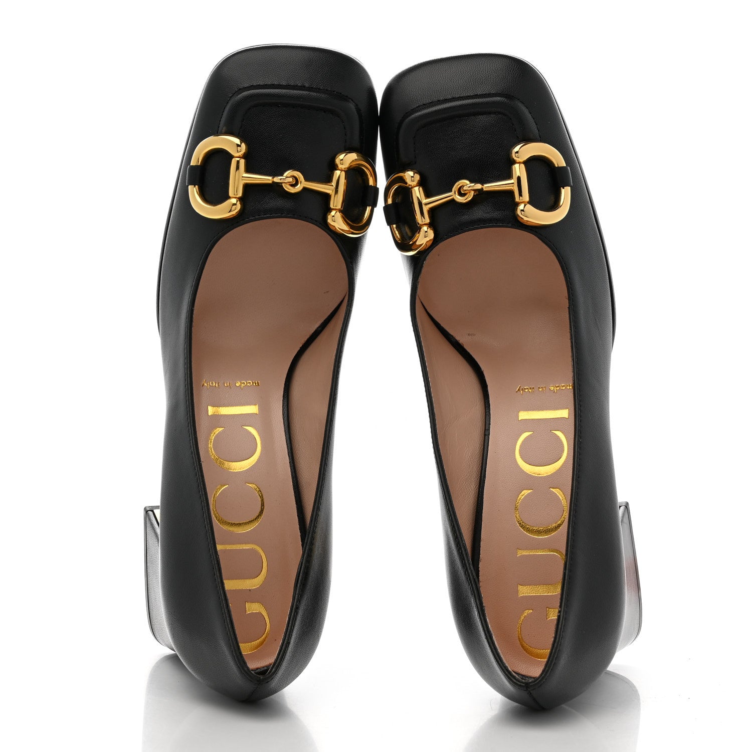 Gucci Malaga Kid Horsebit 75mm Pumps 38 Black 2 of 9