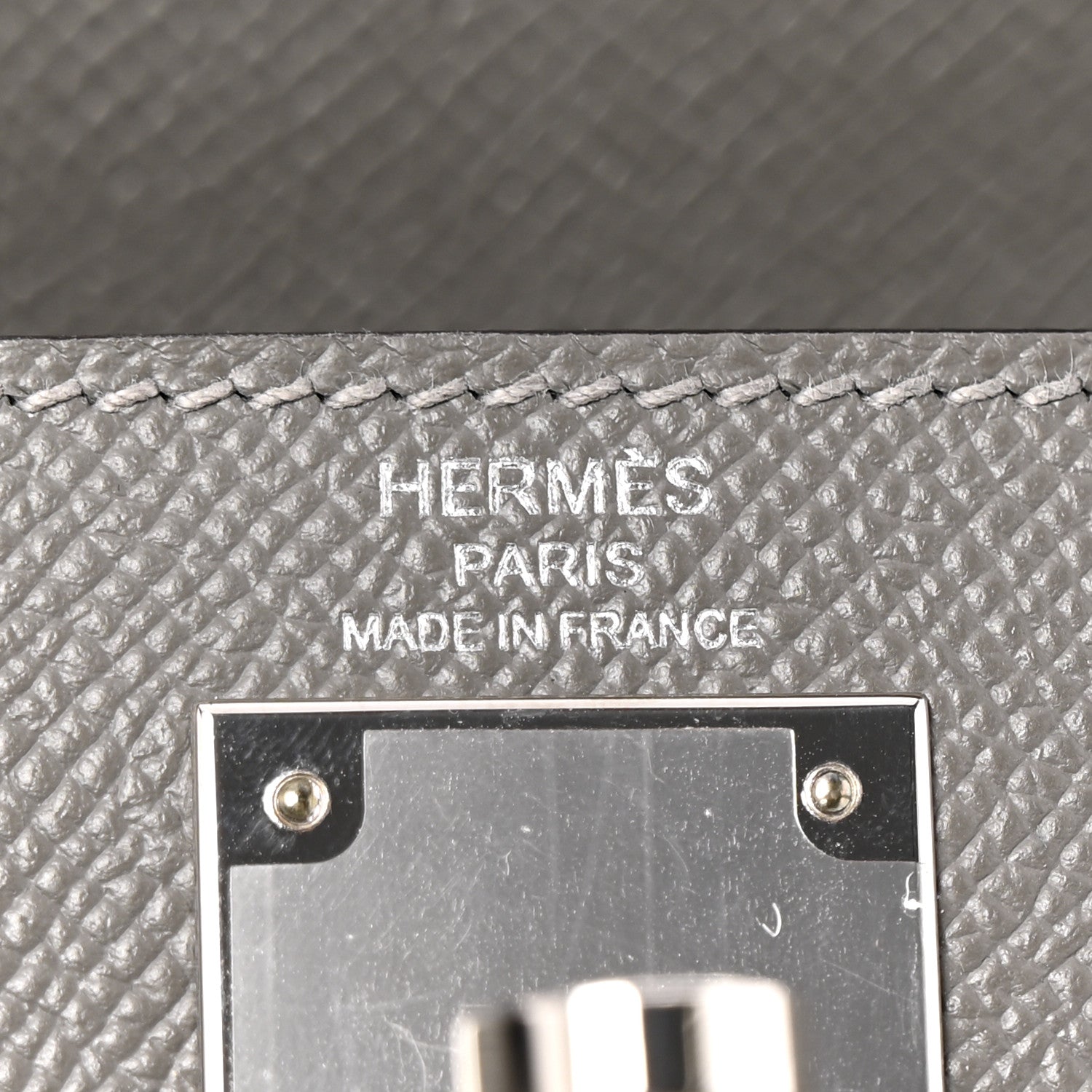 Hermes Epsom Kelly Sellier 28 Gris Misty 6 of 11