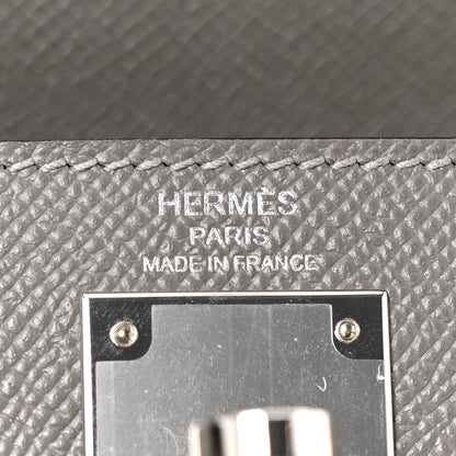 Hermes Epsom Kelly Sellier 28 Gris Misty 6 of 11