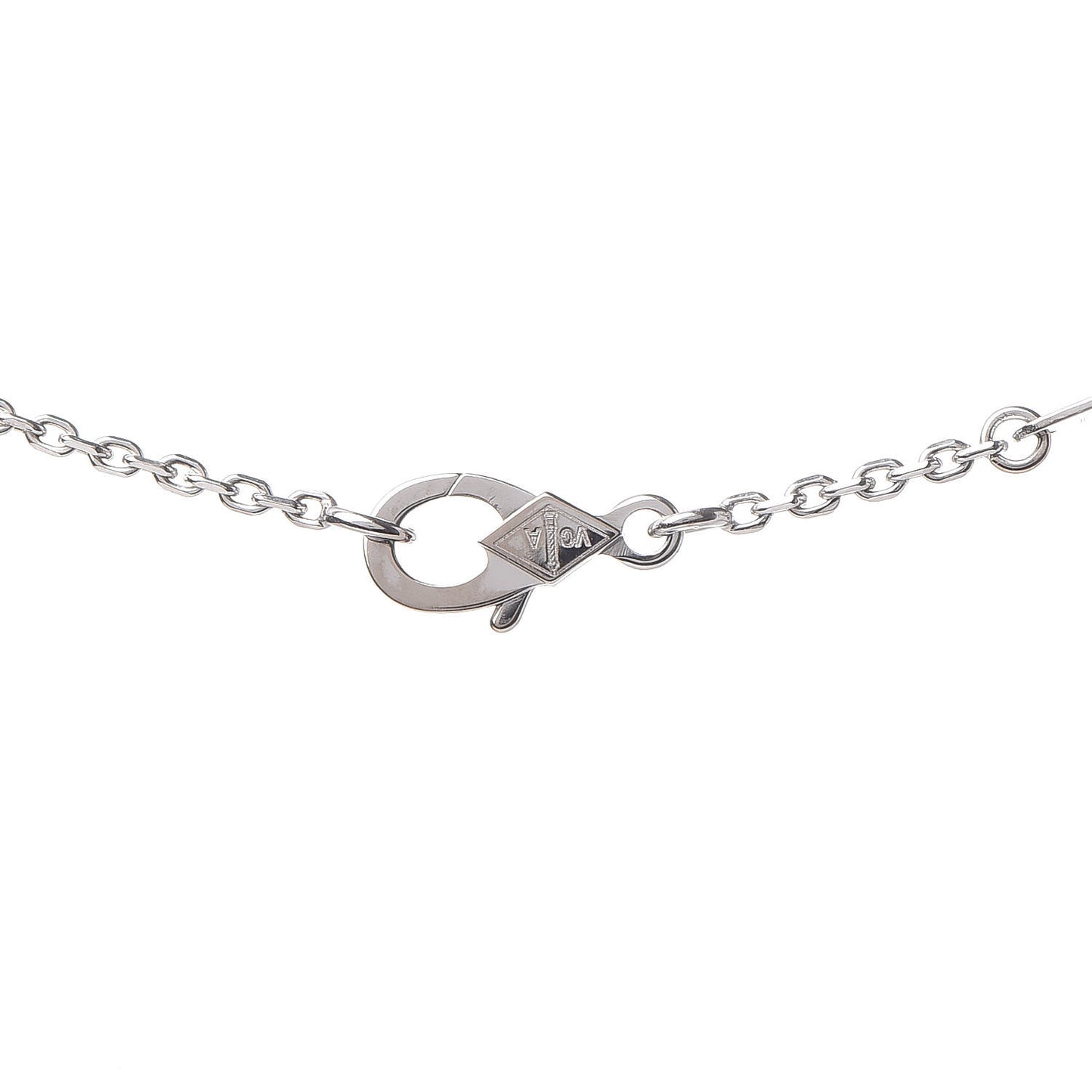 18K White Gold Diamond Small Frivole Pendant Necklace