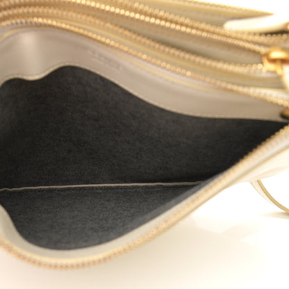 Celine Lambskin Small Trio Crossbody Bag White 8 of 10