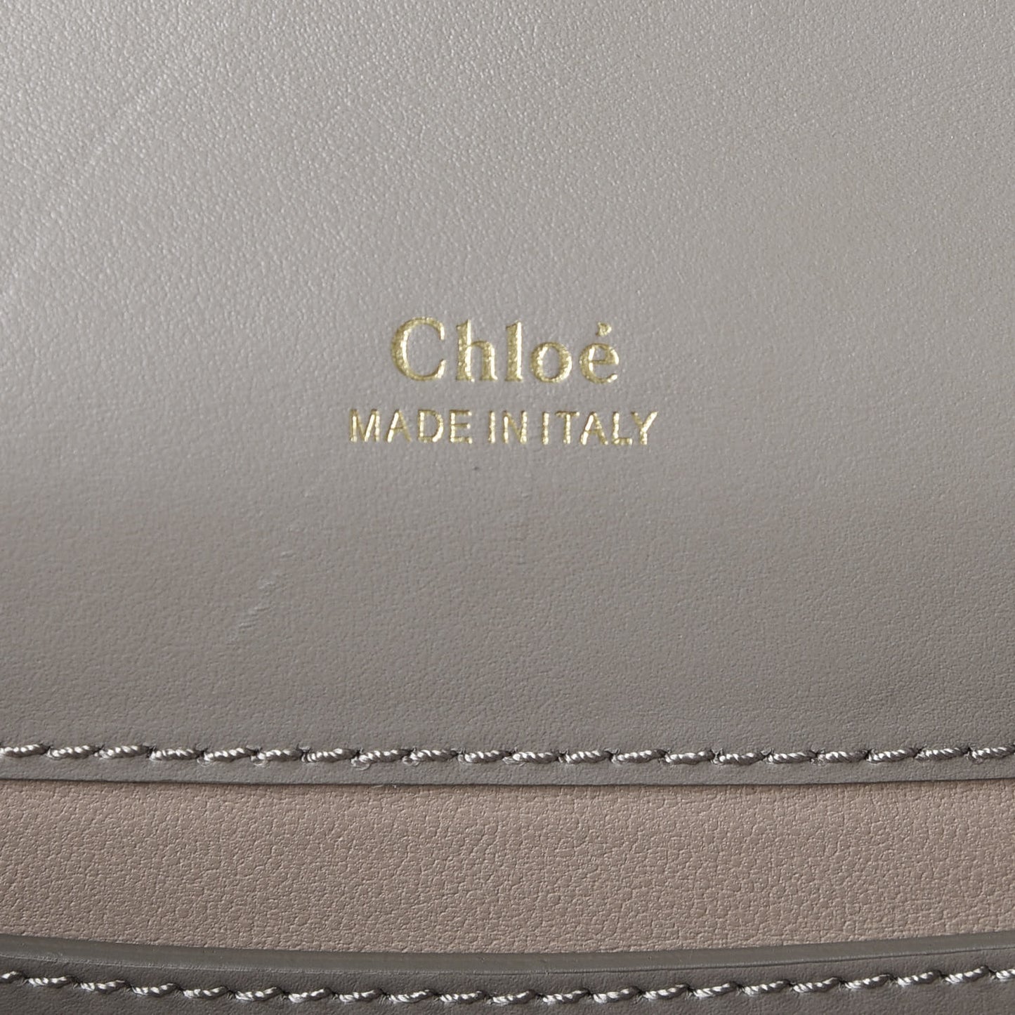 Shiny Goatskin Calfskin Mini Aby Chain Shoulder Bag Motty Grey