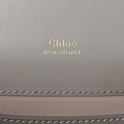 Chloe Shiny Goatskin Calfskin Mini Aby Chain Shoulder Bag Motty Grey 7 of 9