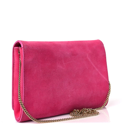 Versace Suede Palazzo Medusa Evening Bag Pink 2 of 7