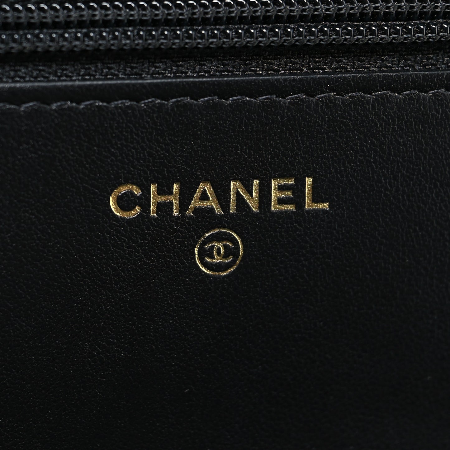 Caviar Quilted Boy Wallet On Chain WOC Black