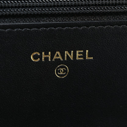 Chanel Caviar Quilted Boy Wallet On Chain WOC Black 5 of 10