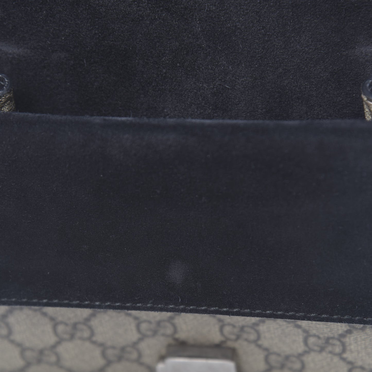 GG Supreme Monogram Mini Dionysus Shoulder Bag Black