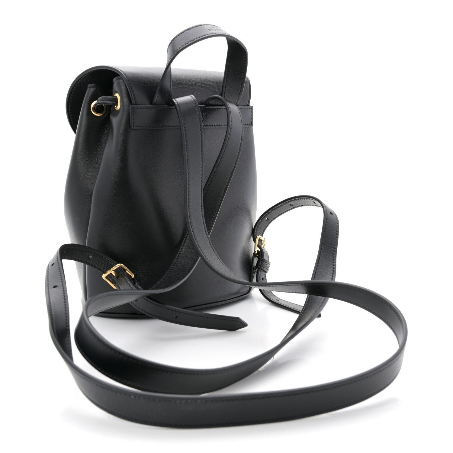 Celine Triomphe Calfskin Bonnie Backpack Black 3 of 11