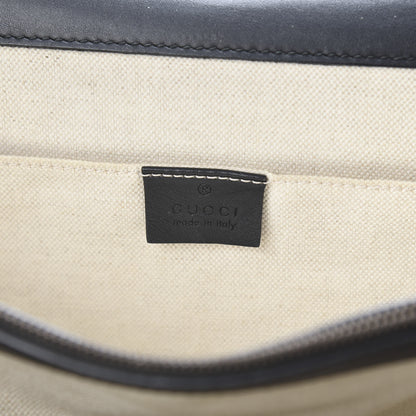 Gucci Calfskin Bamboo Web Large Dionysus Top Handle Bag Black Bright Evergreen Hibiscus Red 6 of 15