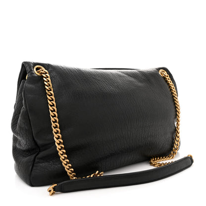 Saint Laurent Grained Lambskin Large Calypso Black 3 of 12