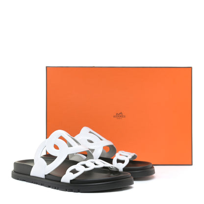 Hermes Nappa Womens Extra Sandals 36 White 12 of 12