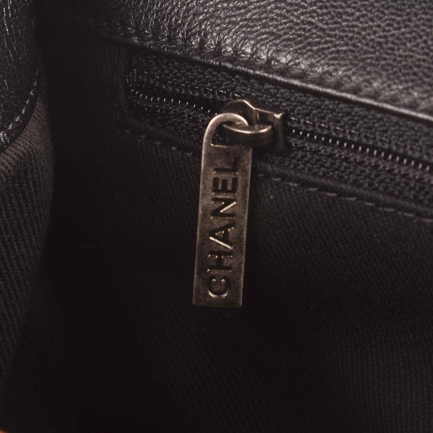 Chanel Metallic Goatskin Quilted Medium City Rock Flap Black 5 of 10