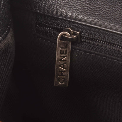 Chanel Metallic Goatskin Quilted Medium City Rock Flap Black 5 of 10