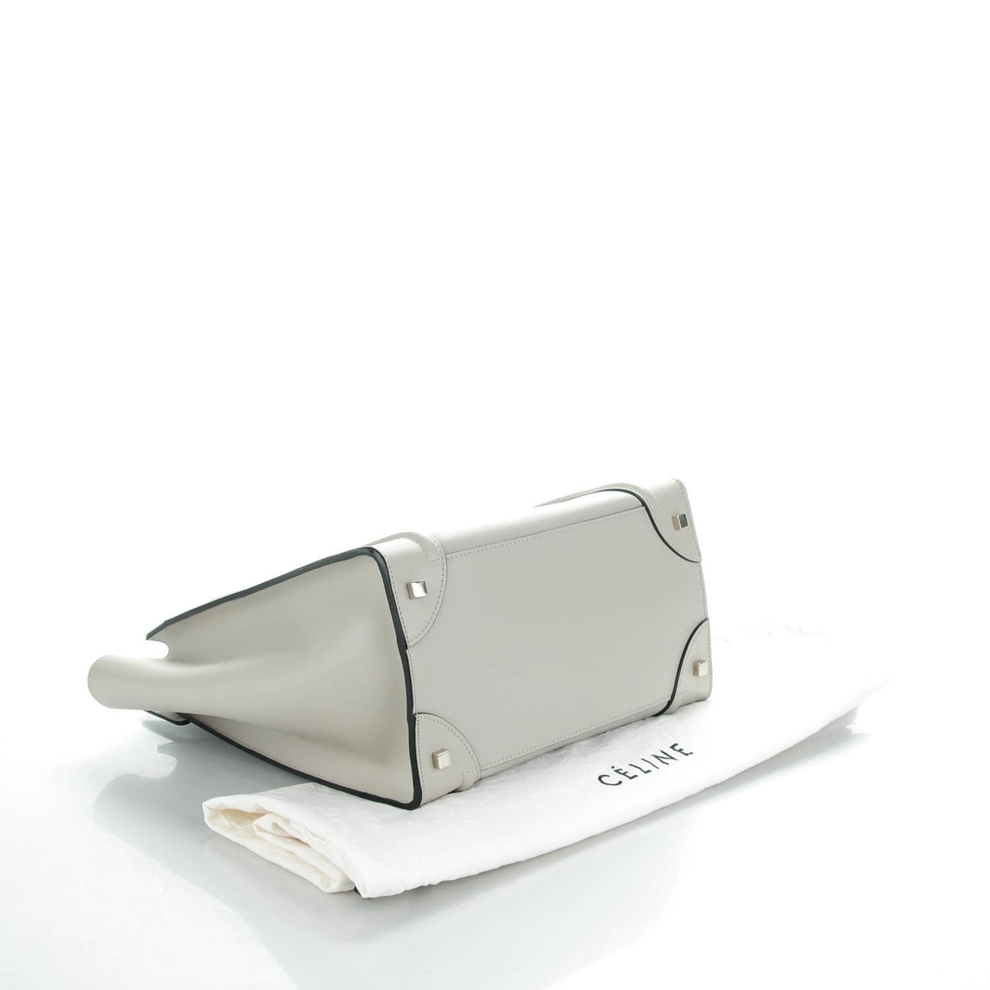 Smooth Calfskin Mini Luggage Light Grey
