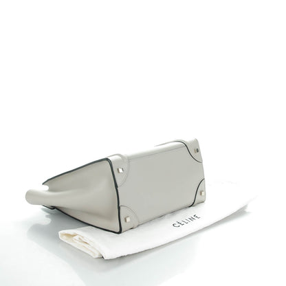 Celine Smooth Calfskin Mini Luggage Light Grey 4 of 9