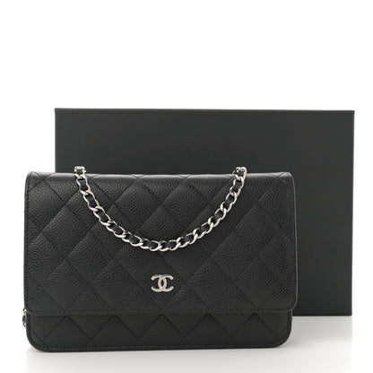 Chanel Caviar Quilted Wallet on Chain WOC Black 12 of 12