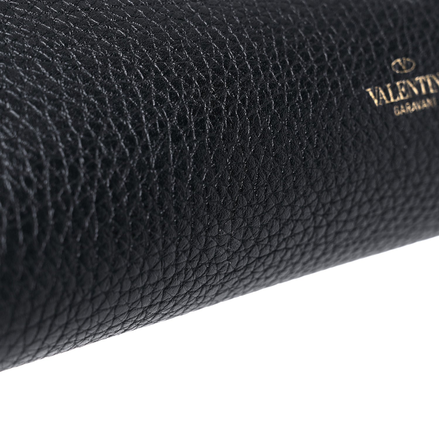 Valentino Garavani Pebbled Calfskin Rockstud Double Flap Crossbody Bag Black 13 of 16