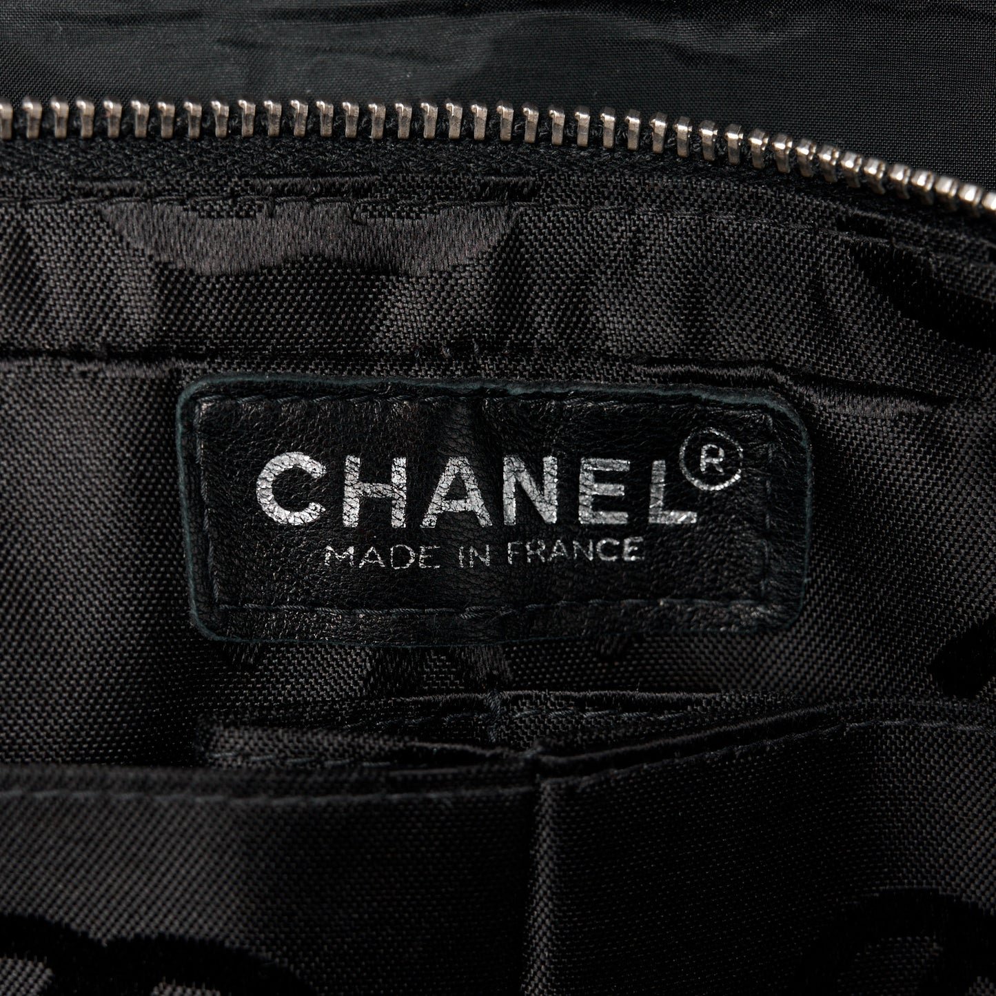 Nylon Square Quilted Flap Black