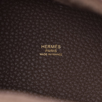 Hermes Taurillon Clemence Picotin Lock 18 PM Etoupe 4 of 5
