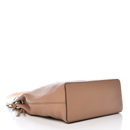 Gucci Pebbled Calfskin Large Soho Hobo Camelia 4 of 10