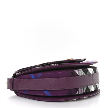 Burberry Jacquard Check Medium Rocking Horse Crossbody Pansy 4 of 11