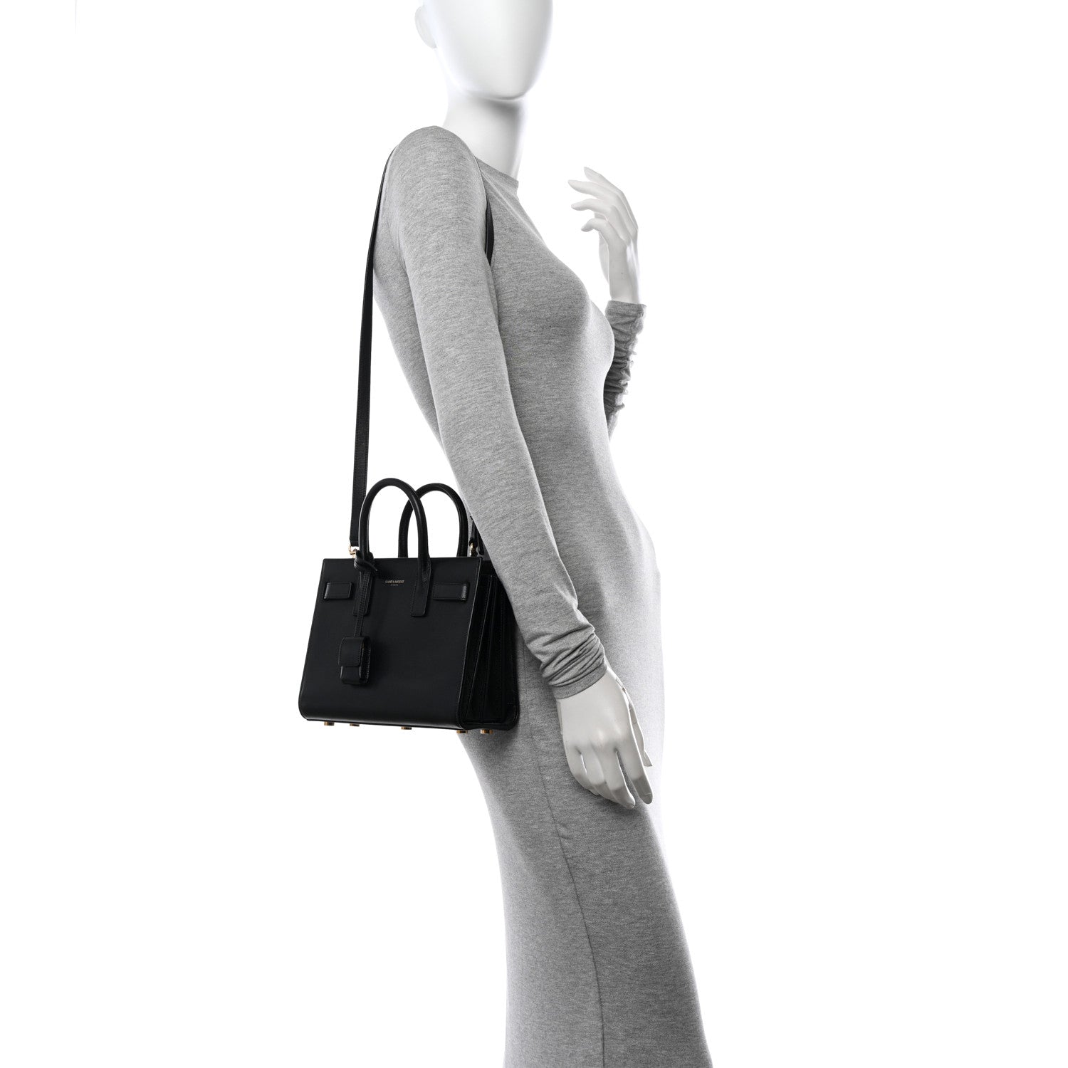 Saint Laurent Calfskin Nano Sac De Jour Black 2 of 10