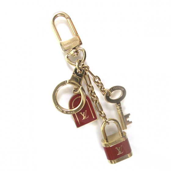 Louis Vuitton PTE Cles Cadenas Key Holder Red 1 of 4