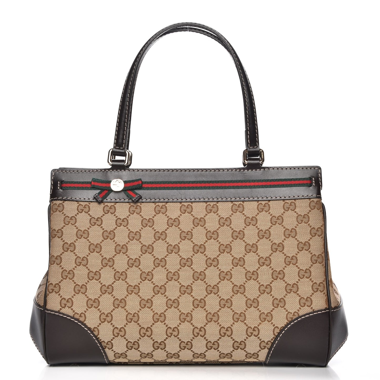 Monogram Medium Mayfair Tote Dark Brown