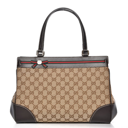 Gucci Monogram Medium Mayfair Tote Dark Brown 1 of 7