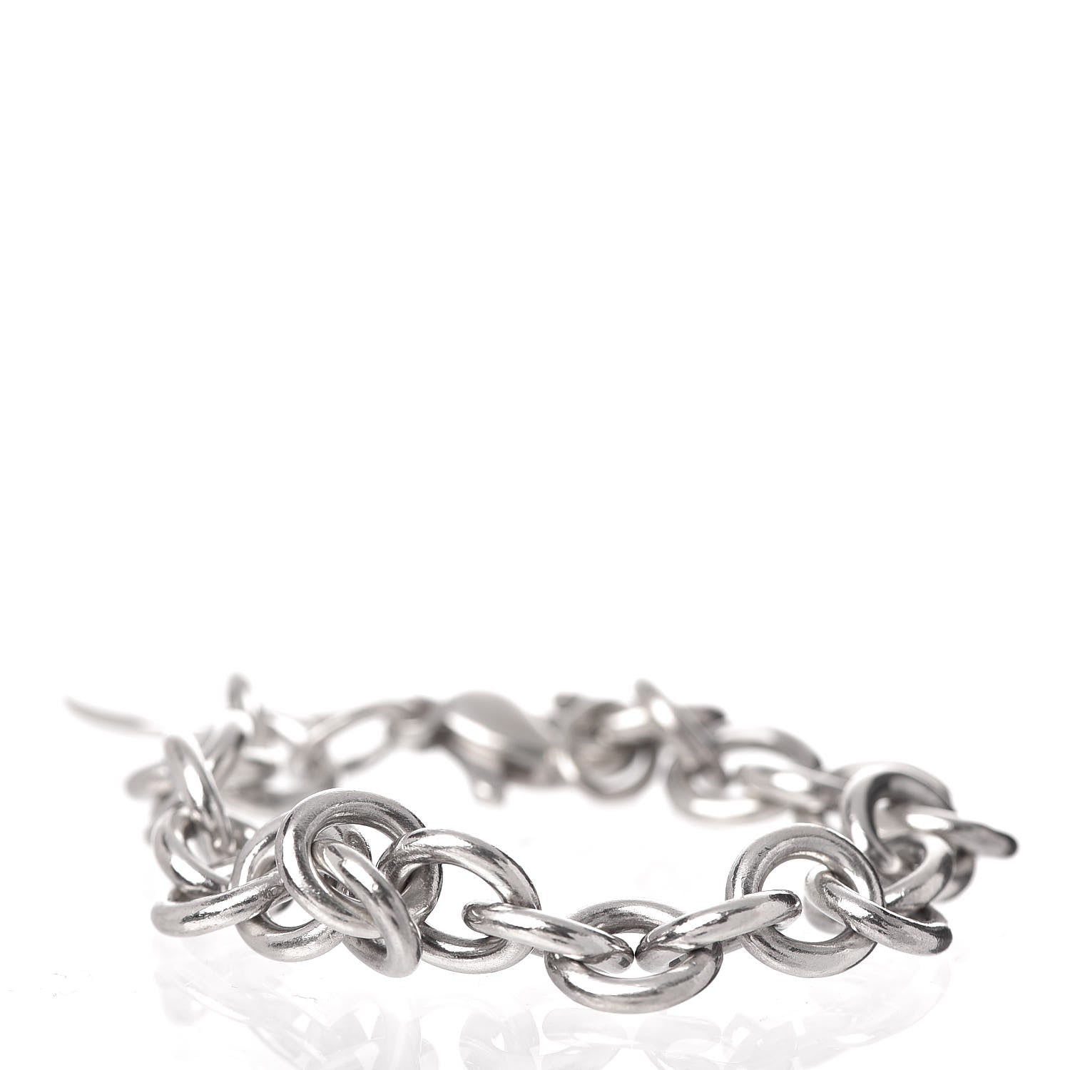 Tiffany Sterling Silver Round Tag Charm Bracelet 3 of 5