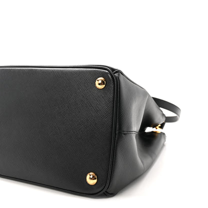 Prada Saffiano Medium Galleria Double Zip Tote Black 9 of 9