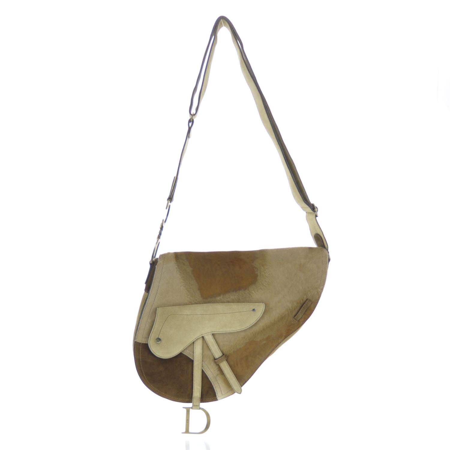 Christian Dior Pony Hair Baudrier Saddle Bag 1 of 13