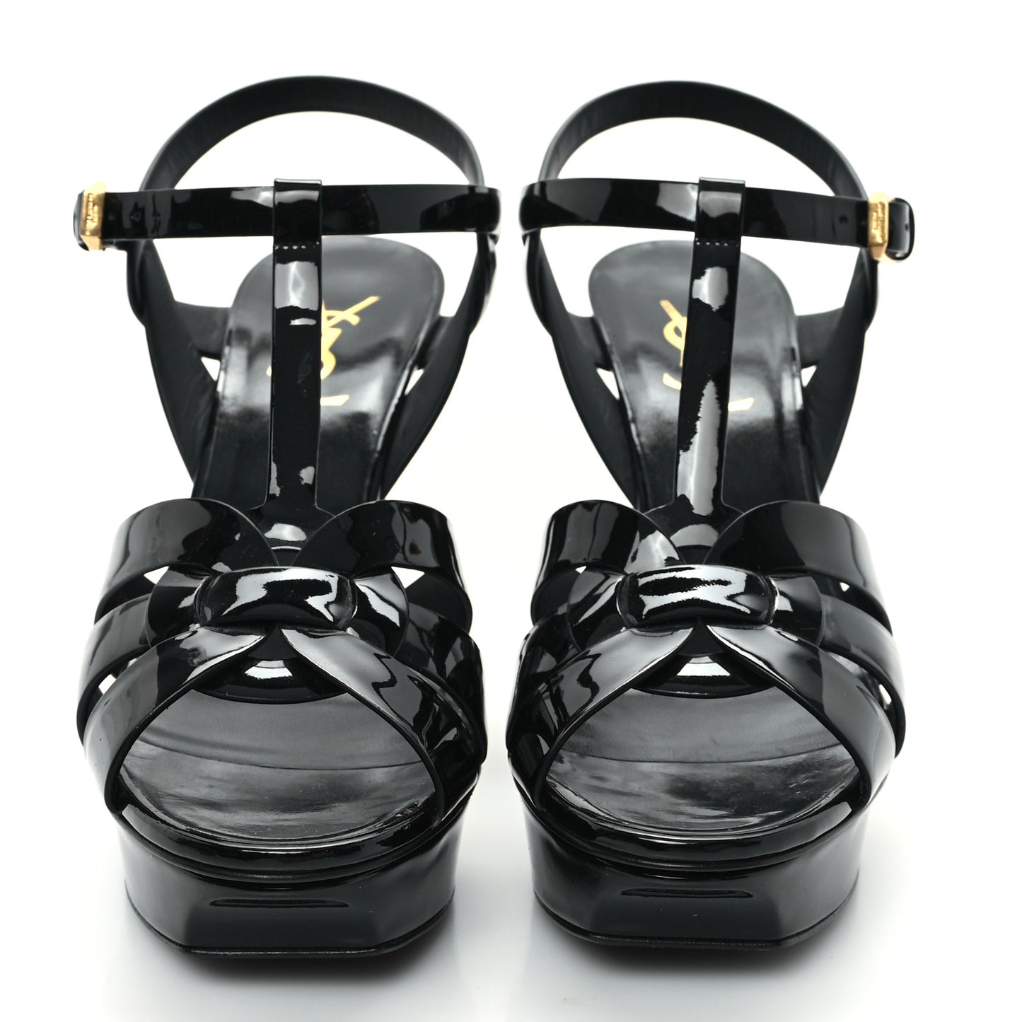 Patent Tribute 105 Platform Sandals 38.5 Black