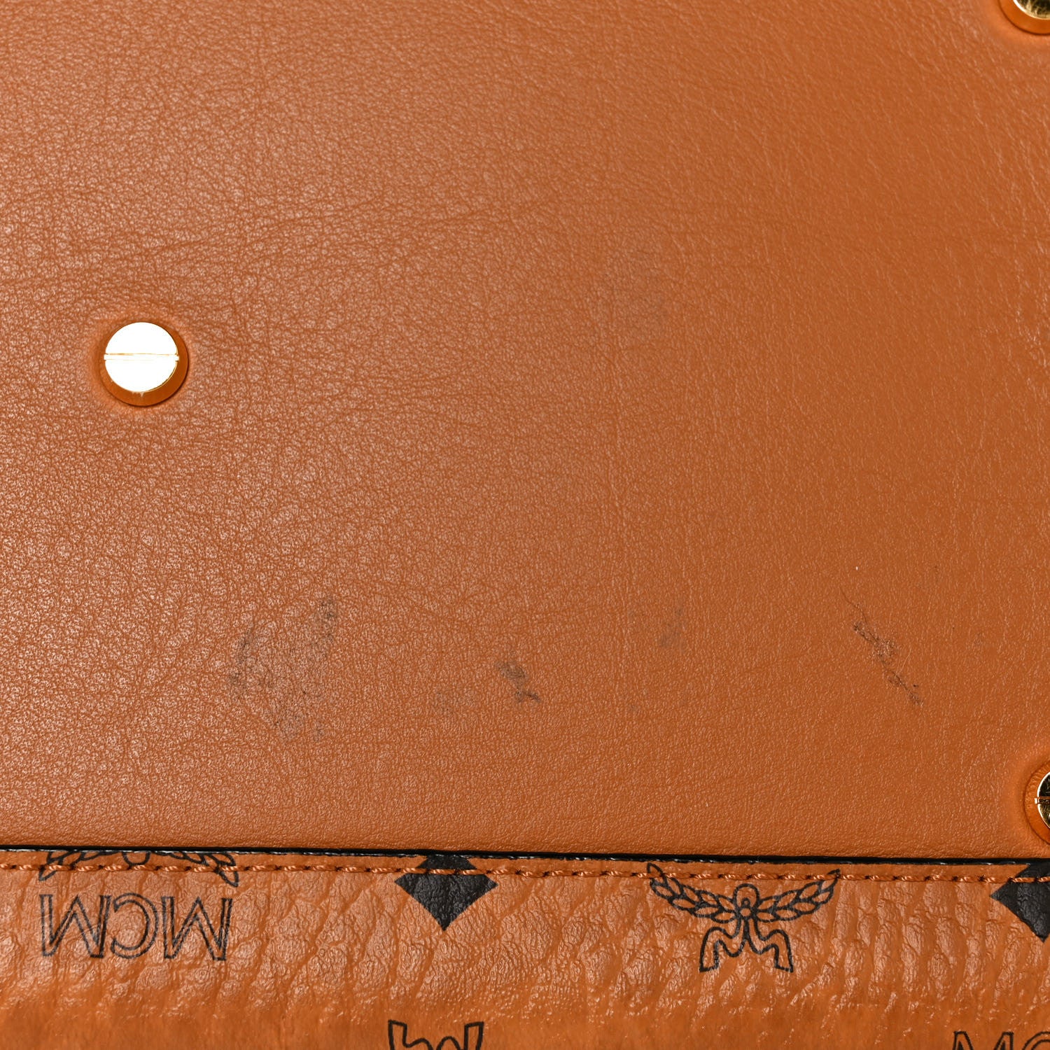MCM Visetos Large Essential Tote Cognac 8 of 8