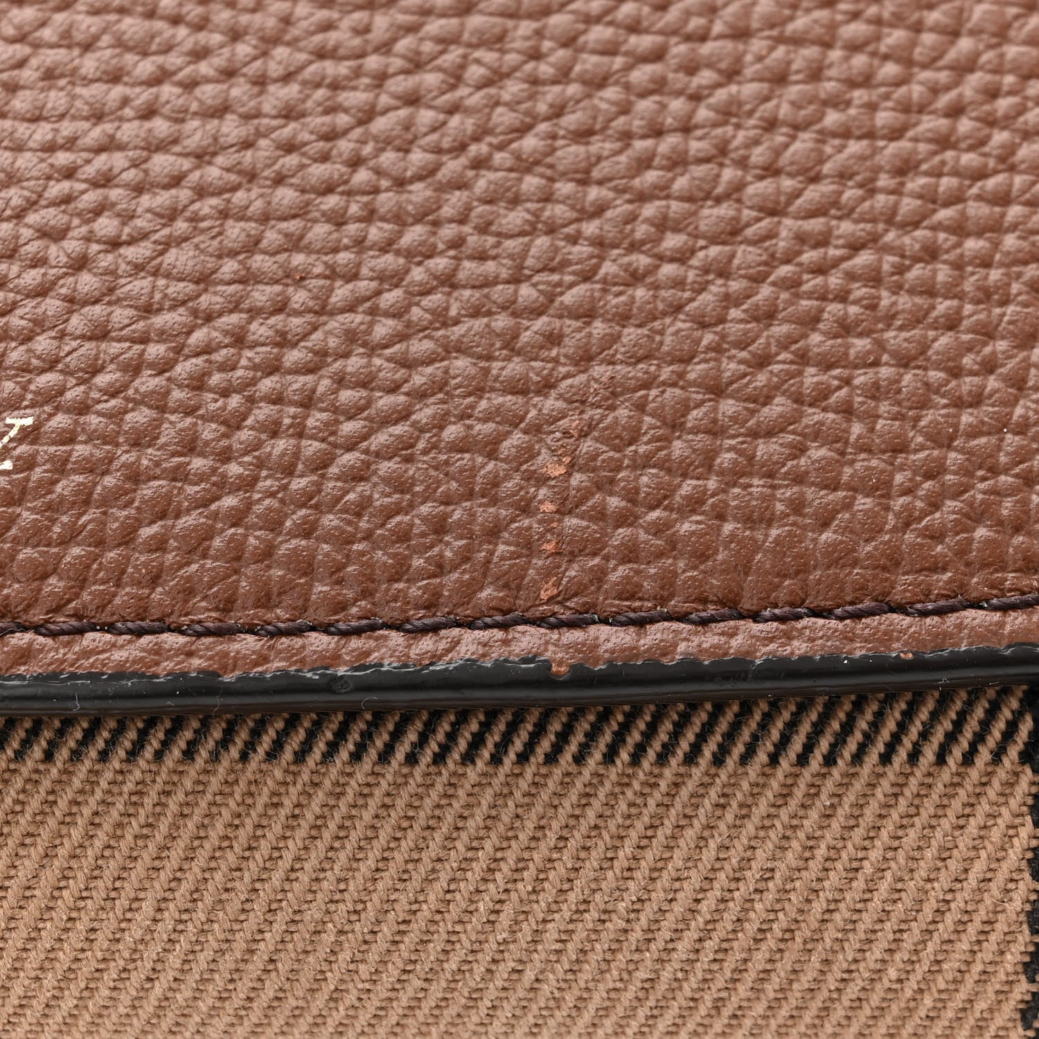 Burberry Derby Calfskin House Check Henley Wallet On Chain Tan 10 of 12