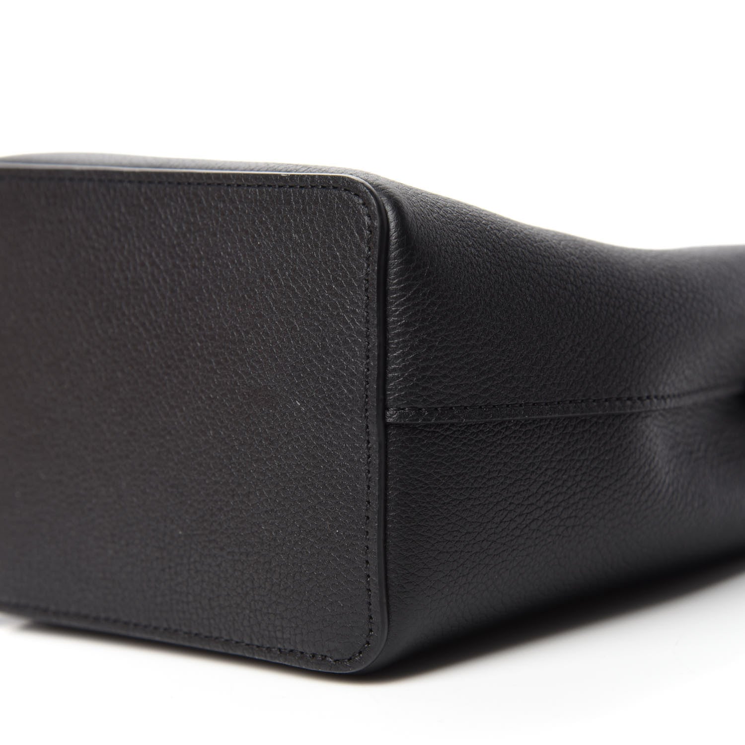 Louis Vuitton Calfskin Nano Lockme Bucket Black 7 of 11