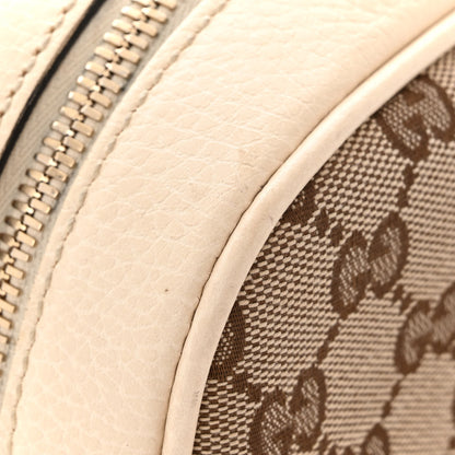 Gucci Monogram Dollar Calfskin Mini Bree Messenger Bag Beige Ebony Avoire 11 of 13