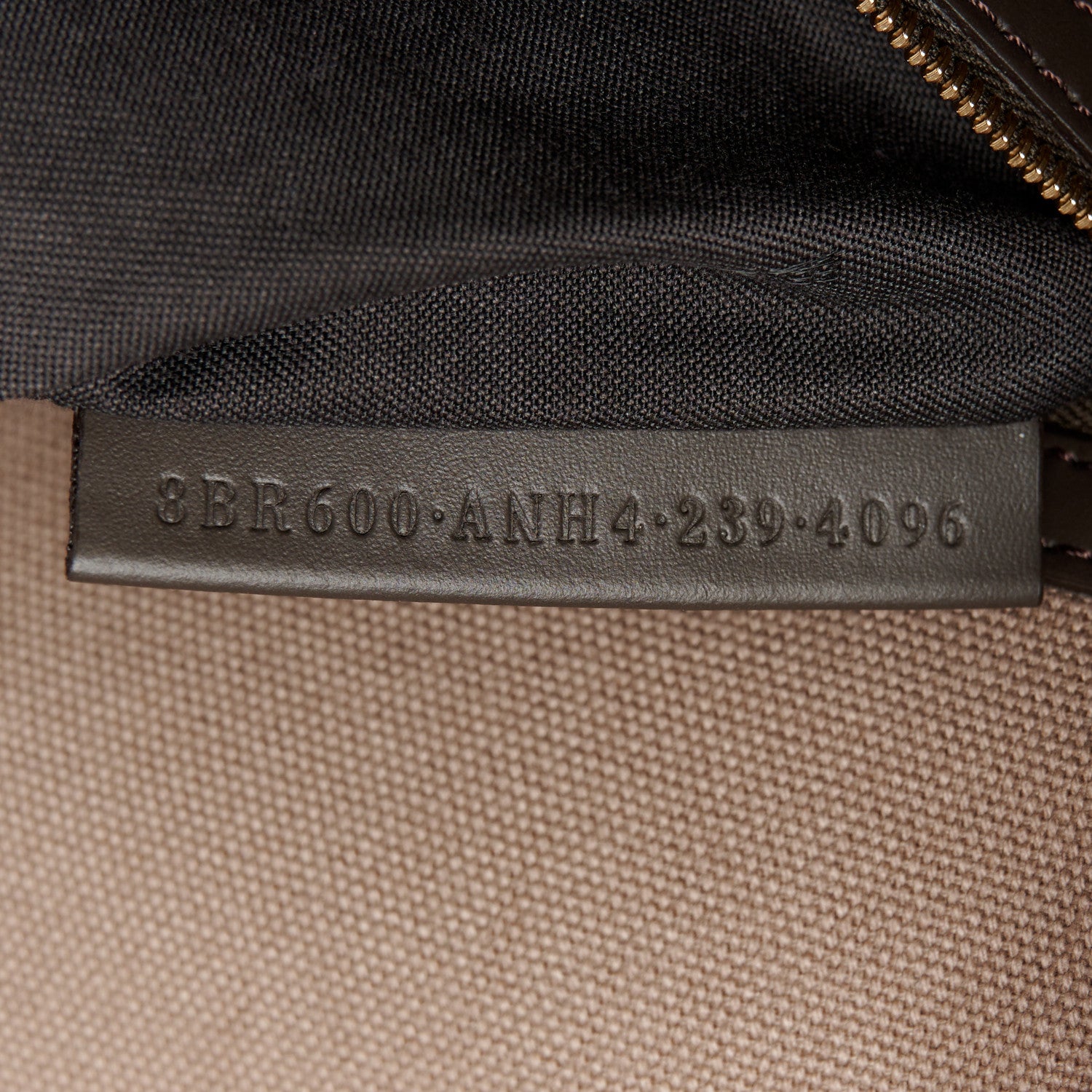 Fendi Canvas Vitello King FF Embroidered Baguette Tartufo Ebano 8 of 12