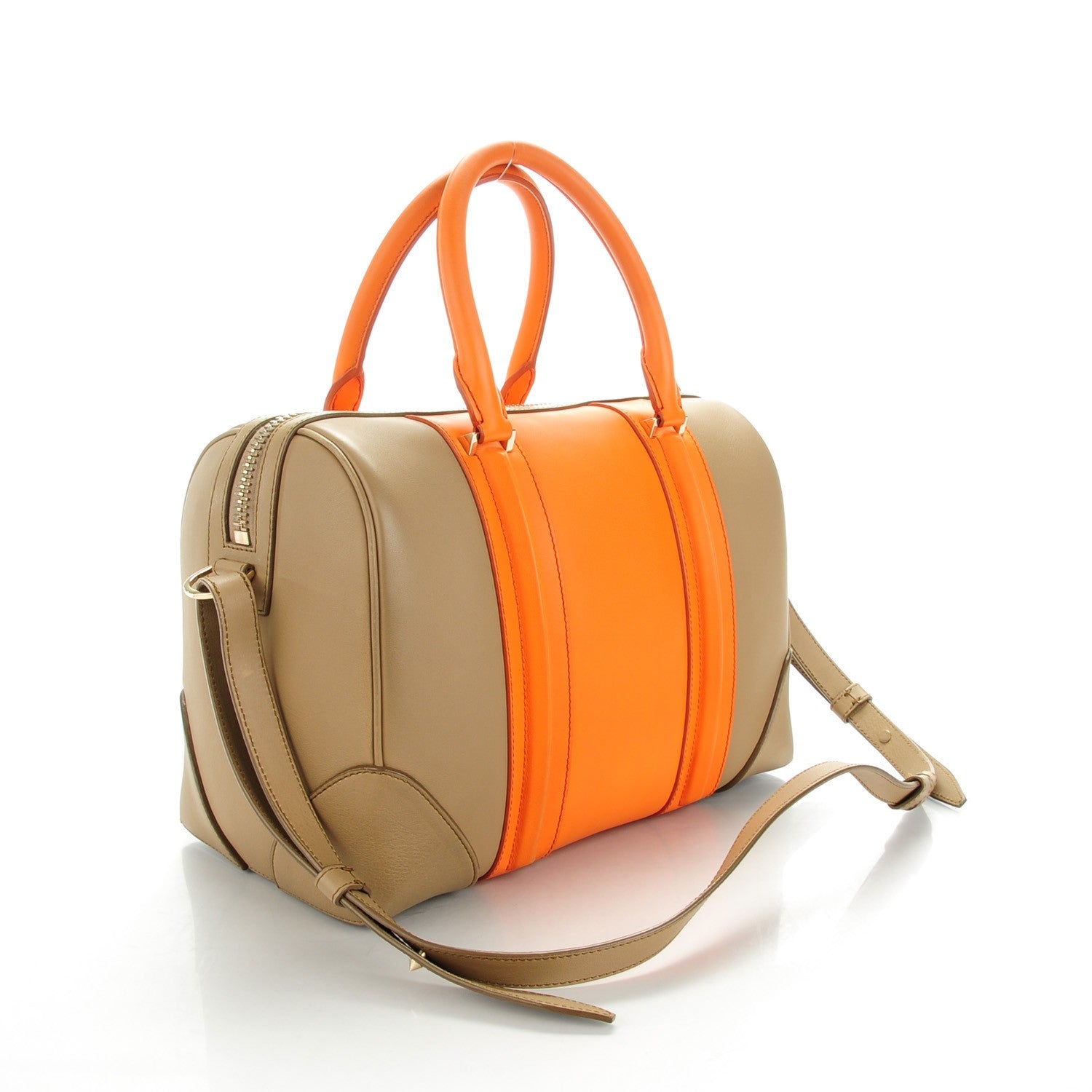 Givenchy Matte Calfskin Medium Bi-Color Lucrezia Beige Orange 3 of 7