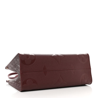 Louis Vuitton Empreinte Monogram Giant Onthego MM Wine 4 of 9