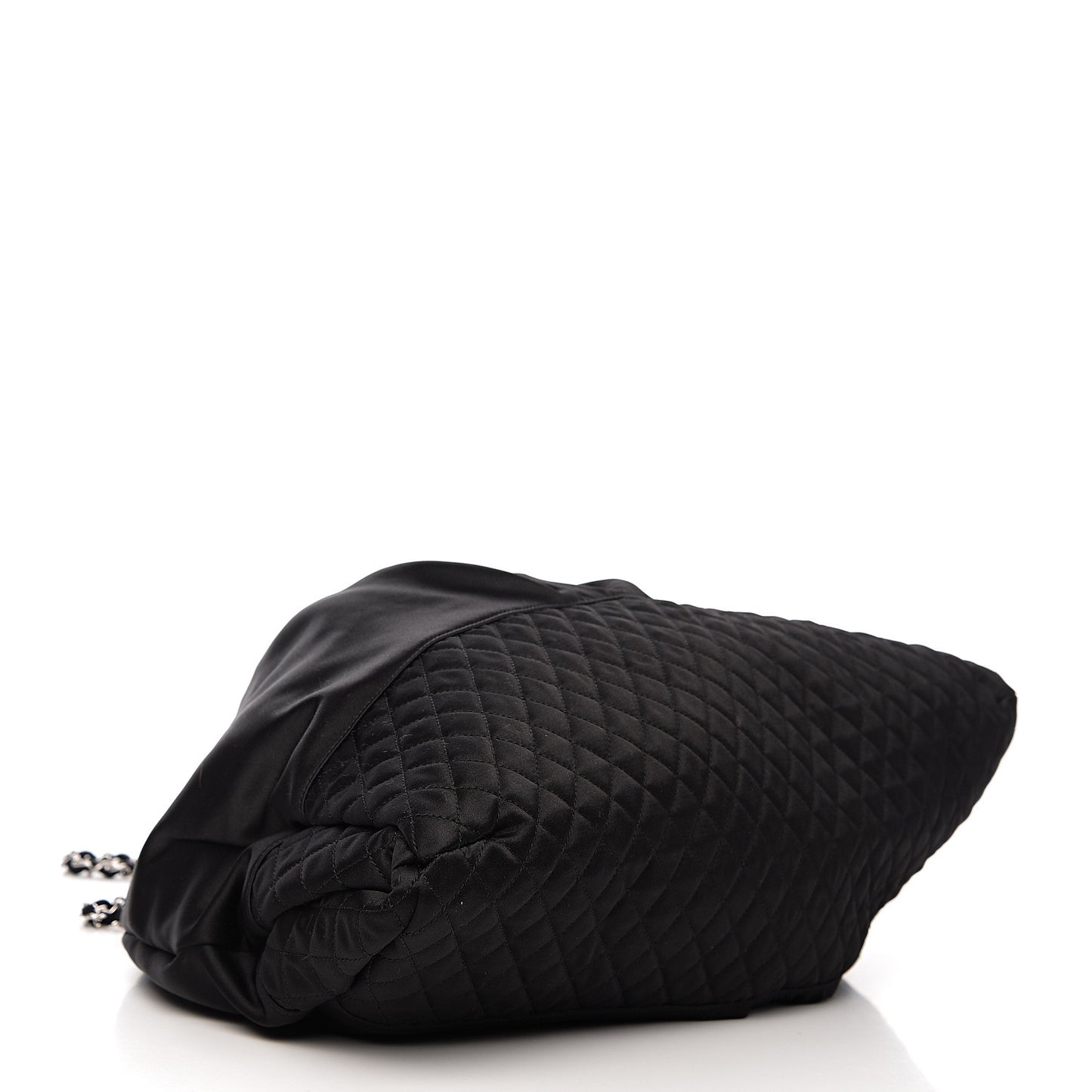 Satin Melrose Hobo Black