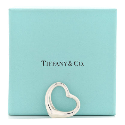 Tiffany Sterling Silver 27mm Elsa Peretti Open Heart Pendant 4 of 4
