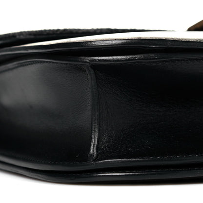 Celine Box Calfskin Pony Hair Medium Box Flap Black 6 of 10