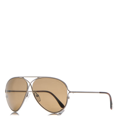 Tom Ford Peter Aviator Sunglasses TF142 Silver 1 of 7