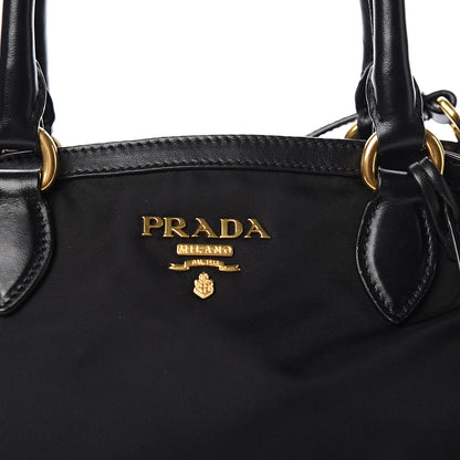 Prada Tessuto Nylon Soft Calf Tote Black 8 of 8